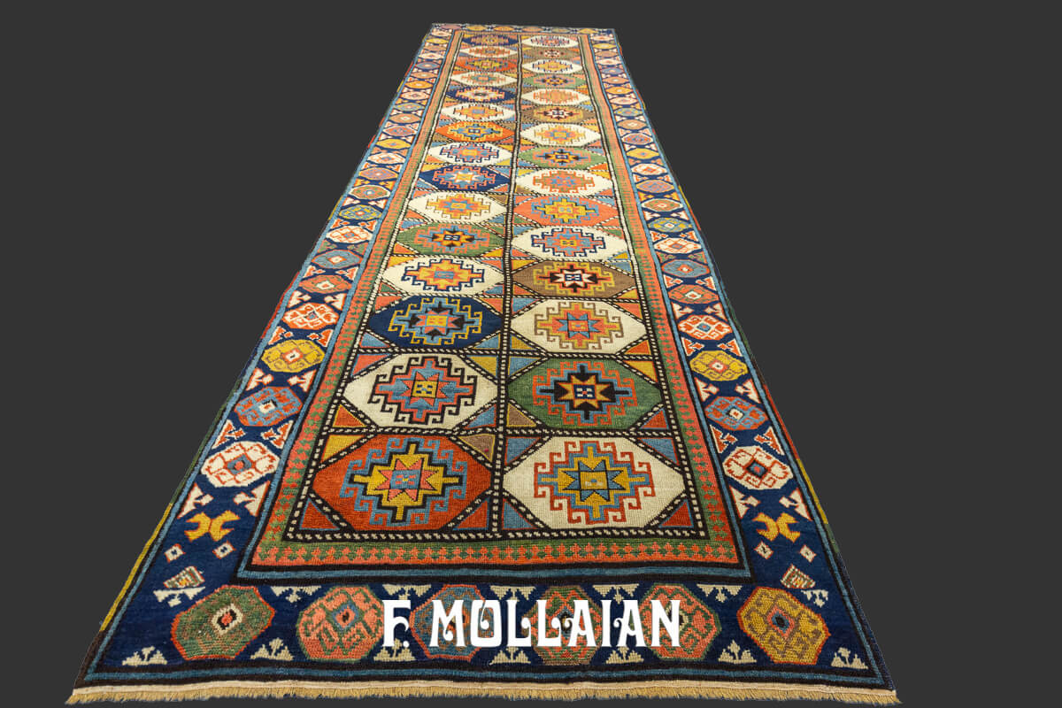 Caucasian Rug Moghan Multicolor Runner n°:71193526